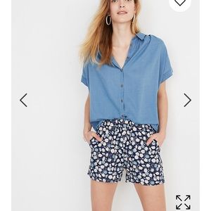 Madewell Central Shirt in Bright Indigo -XS